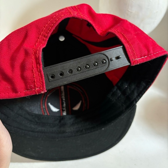 🛍️3/$30 Marvel Deadpool black and red SnapBack baseball cap hat - Picture 6 of 11